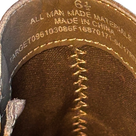 DV BY DOLCE VITA PEEP TOE & HEEL 4” HEELED SIDE ZIP ANKLE BOOTS, SIZE 6.5 - Picture 9 of 9